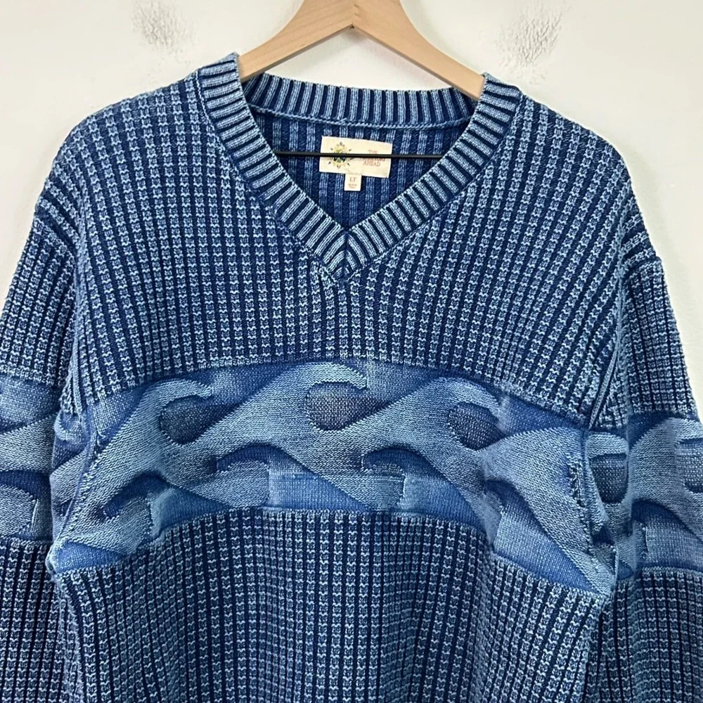 The Territory Ahead‎ Mens Sweater True Indigo Surfs Up Size Large Tall